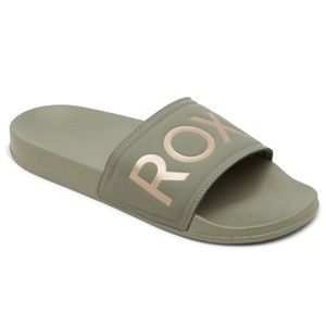 Roxy NWT Olive Green Summer Surf Slides Sandals